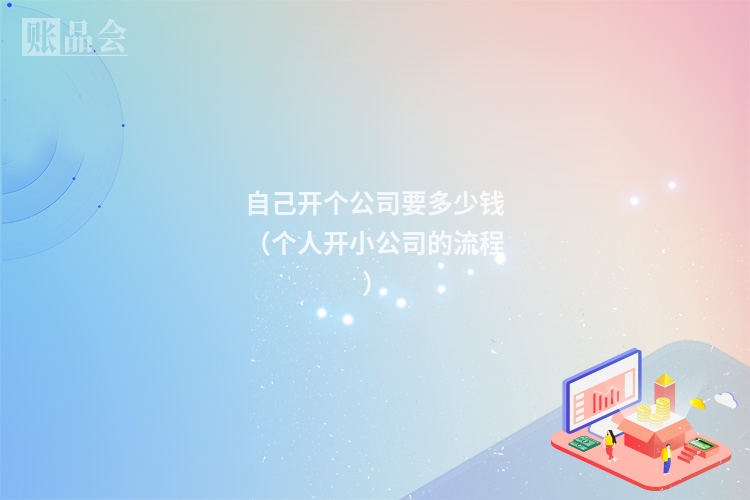 自己开个公司要多少钱（个人开小公司的流程）