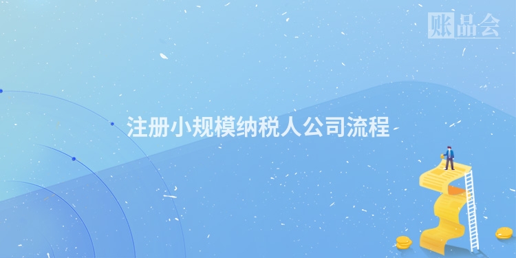 注册小规模纳税人公司流程