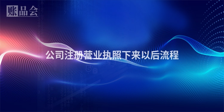 公司注册营业执照下来以后流程