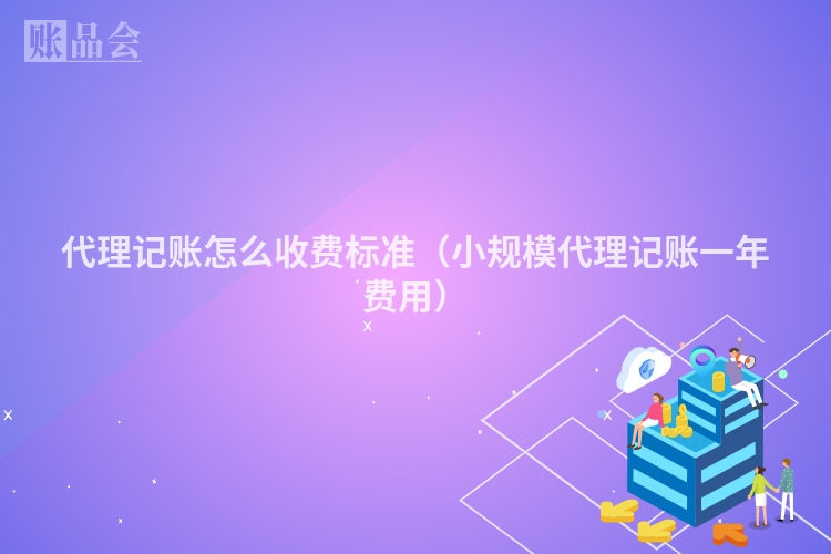 代理记账怎么收费标准(小规模代理记账一年费用)